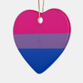 Bisexual LGBT Pride Rainbow Flag Keramisch Ornament (Links)