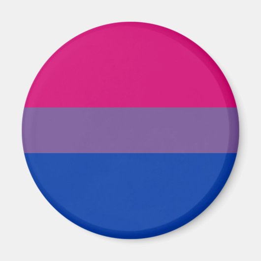 Bisexual LGBT Pride Rainbow Flag Magneet (Voorkant)