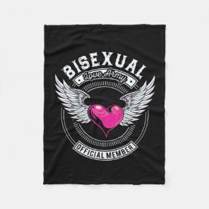 Bisexual Love Army Blanket Fleece Deken