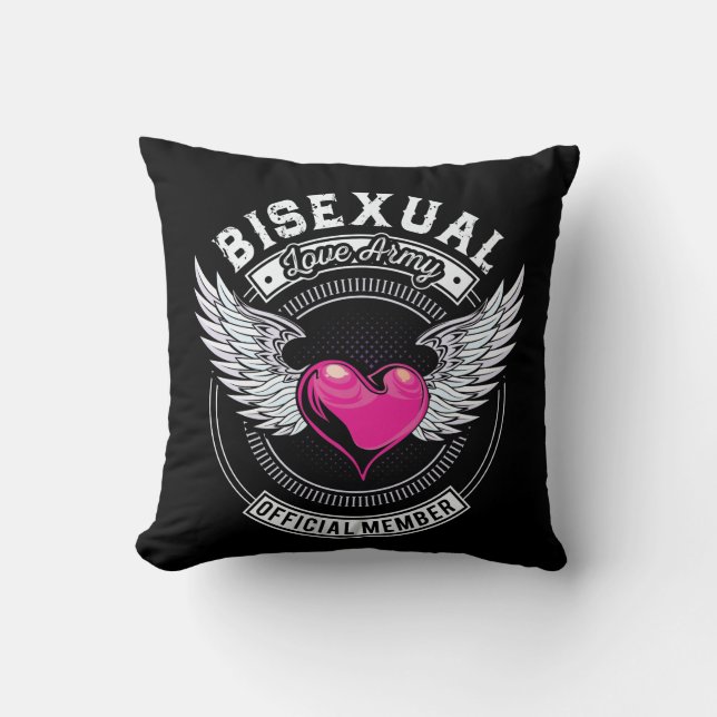 Bisexual Love Army Pillow Kussen (Voorkant)