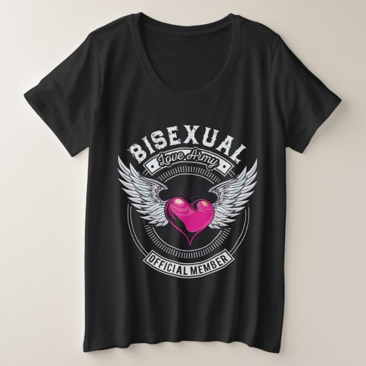 Bisexual Love Army T-Shirt (Design voorkant)