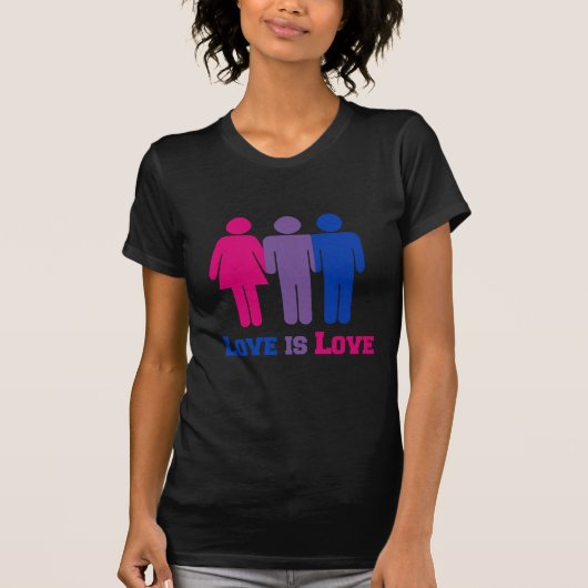 Bisexual Love is Love - T-shirt (Voorkant)
