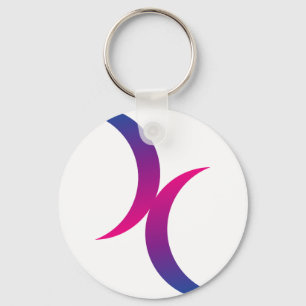 Bisexual maansymbool sleutelhanger