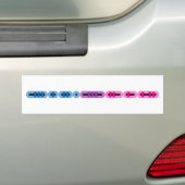 Bisexual Morse Code Bar Bumpersticker (Op auto)