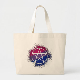 Bisexual Pentacle Grote Tote Bag