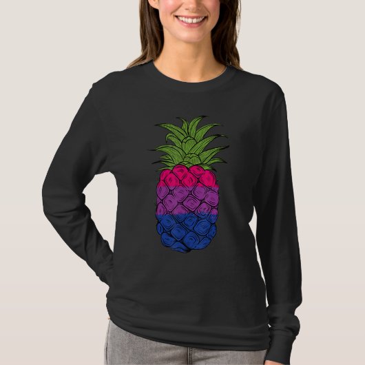 Bisexual Pineapple Bi Pride LGBTQ Pineapple Pride T-shirt (Voorkant)