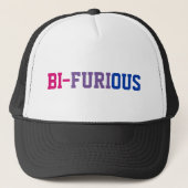 Bisexual Power "Bi-Furious" LGBT Trucker Pet (Voorkant)