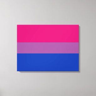 Bisexual Pride (Bi-vlag) Canvas Afdruk