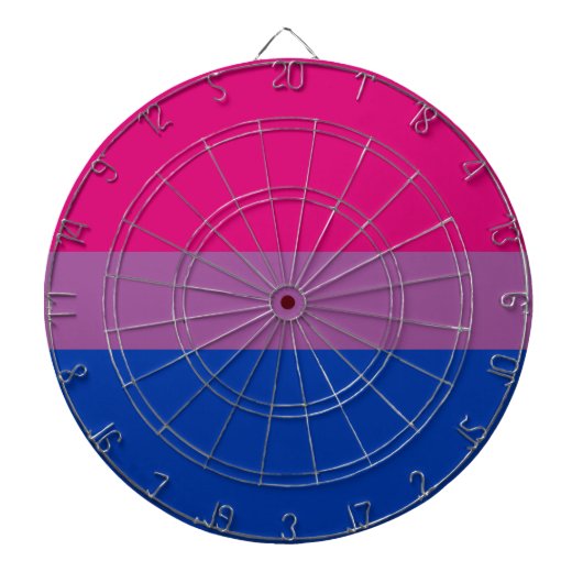 Bisexual Pride (Bi-vlag) Dartbord (Voorkant)