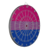 Bisexual Pride (Bi-vlag) Dartbord (Voorkant Links)