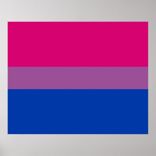 Bisexual Pride (Bi-vlag) Poster (Voorkant)