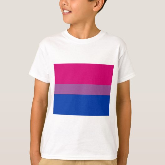 Bisexual Pride (Bi-vlag) T-shirt (Voorkant)