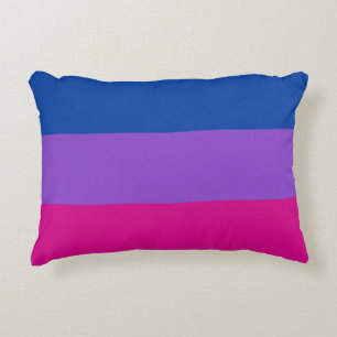 Bisexual Pride, Bold Stripes, LGBTQ PRIDE Accent Kussen