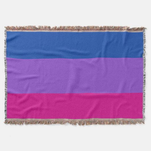 Bisexual Pride, Bold Stripes, LGBTQ PRIDE Deken (Voorkant)