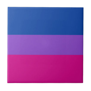Bisexual Pride, Bold Stripes, LGBTQ PRIDE Tegeltje