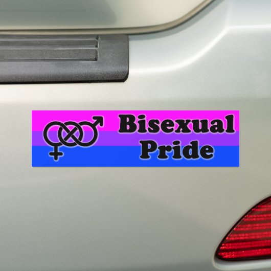 Bisexual Pride Bumpersticker (Op auto)