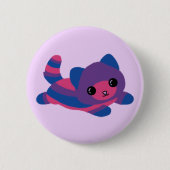 Bisexual Pride Cat Button (Voorkant)