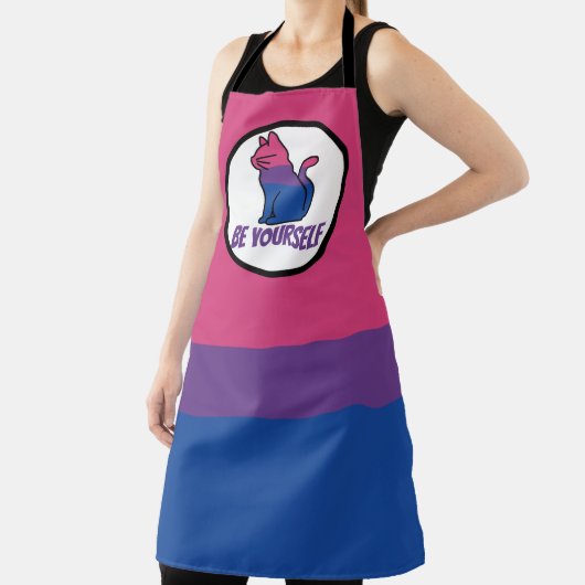 Bisexual Pride Cat - Wees jezelf Schort (Insitu)