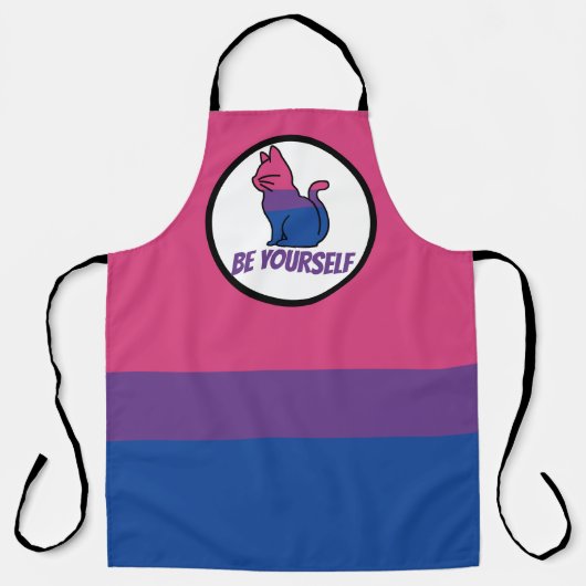 Bisexual Pride Cat - Wees jezelf Schort (Voorkant)
