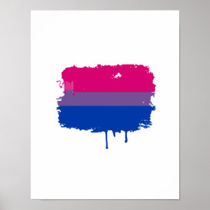 Bisexual Pride Colors Poster