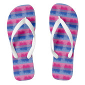 BISEXUAL PRIDE DISTRESSED DESIGN -.png Teenslippers (Voetbed)