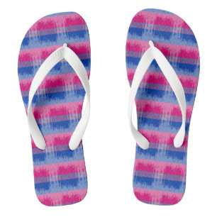 BISEXUAL PRIDE DISTRESSED DESIGN -.png Teenslippers