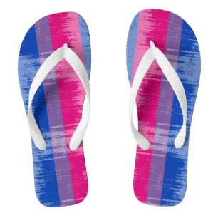 BISEXUAL PRIDE DISTRESSED DESIGN -.png Teenslippers