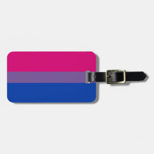 Bisexual Pride Flag Bagagelabel