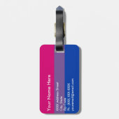 Bisexual Pride Flag Bagagelabel (Achterkant verticaal)