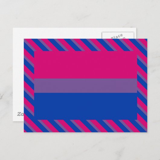 Bisexual Pride Flag Briefkaart (Voorkant / Achterkant)