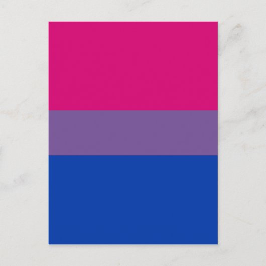 Bisexual Pride Flag Briefkaart (Voorkant)