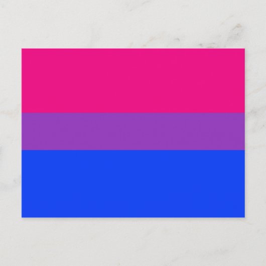 Bisexual Pride Flag Briefkaart (Voorkant)
