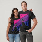Bisexual Pride Flag en Bisexual Cat T-shirt (Unisex)