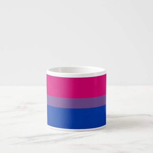 Bisexual Pride Flag Espresso Kop (Voorkant)