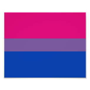 Bisexual Pride Flag Foto Afdruk