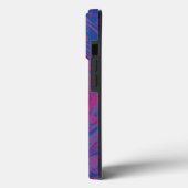  Bisexual Pride Flag Gemarmerd Abstract Case-Mate iPhone Case (Achterkant / Links)