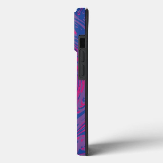 Bisexual Pride Flag Gemarmerd Abstract Case-Mate iPhone Case (Achterkant / Links)