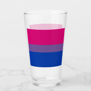 Bisexual Pride Flag Glas