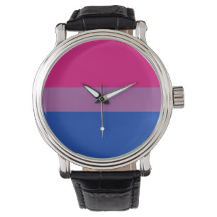 Bisexual Pride Flag Horloge