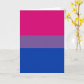Bisexual Pride Flag Kaart (Gele Bloem)