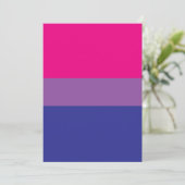 Bisexual Pride Flag Kaart (Staand voorkant)