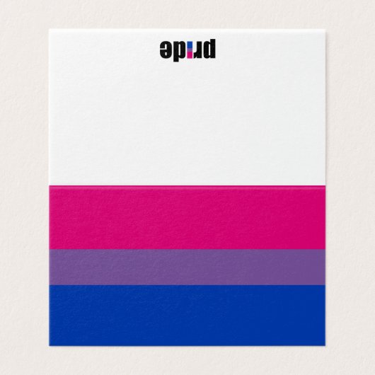 Bisexual Pride Flag Kaart (Buitenkant ongevouwen)