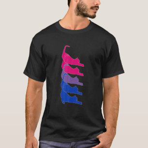Bisexual Pride Flag LGBTQ Accessories Gift For Cat T-shirt