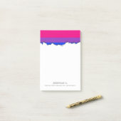 Bisexual Pride Flag Post-it® Notes (Op bureau)