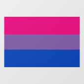 Bisexual Pride Flag Raamsticker (Vel)