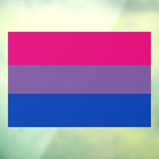 Bisexual Pride Flag Raamsticker (Vel 3)