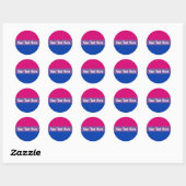 Bisexual Pride Flag Ronde Sticker (Vel)