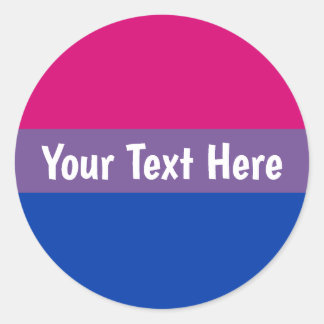 Bisexual Pride Flag Ronde Sticker