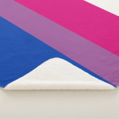 Bisexual Pride Flag Sherpa Deken (3/4)