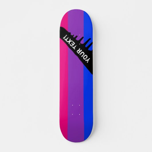 Bisexual Pride Flag Skateboard (Voorkant)